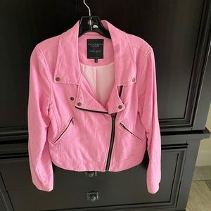 Sanctuary couture pink motorcycle jacket